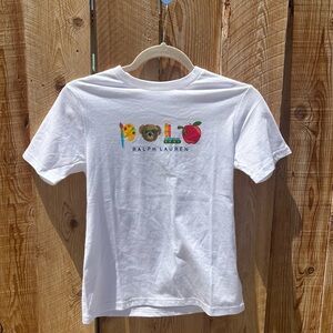 Boys Polo Bear Logo Cotton Jersey Tee